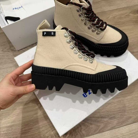 NIB Authentic Proenza Schouler Off-White Lug Sole Boots - Picture 3 of 10